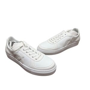 LØCI Seven Sneakers Mens Size 11 EU 45 White Grey Vegan Low Top Trainers LC-007